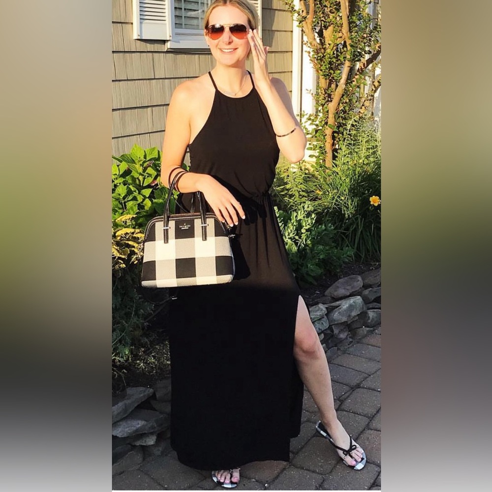 American Eagle Black Maxi Dress with Cutout